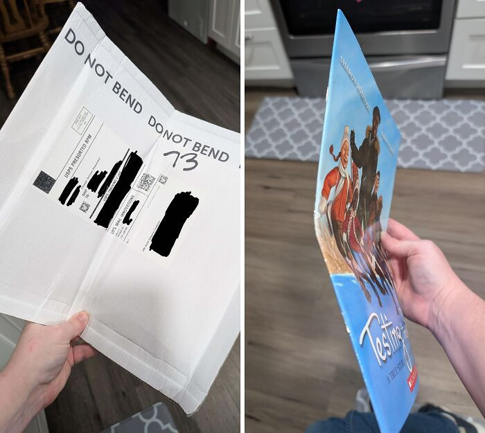 "My Mail Lady Bends Every Package Marked 'Do Not Bend'"