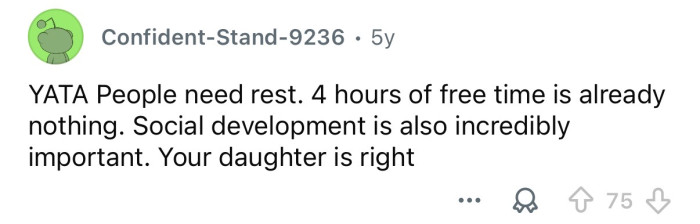 “People need rest.”