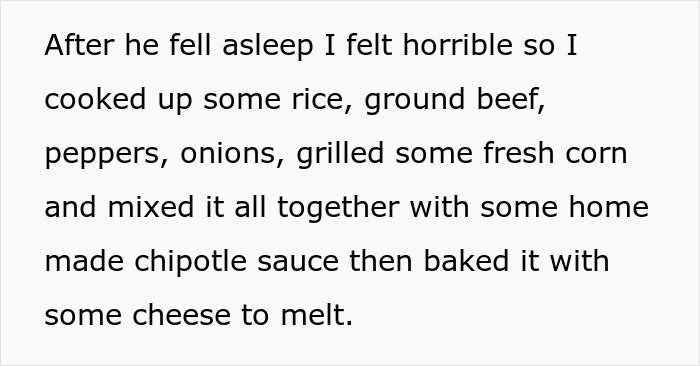 I cooked up some food