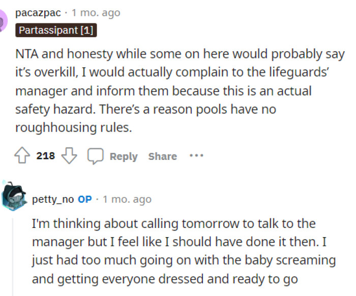 This is one comment that OP responded to because she had plans to do this already, so we hope that she got in contact with someone.