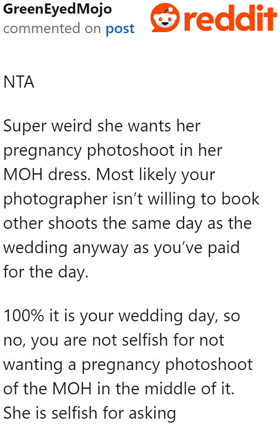 The photographer will likely not accept the booking.