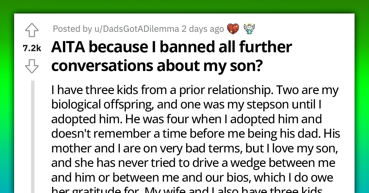 Man Slams Wife for Trying to Bar Adopted Son's Friends from Coming Over to Their Home, Yet Welcomes Her Own Child's Playdates