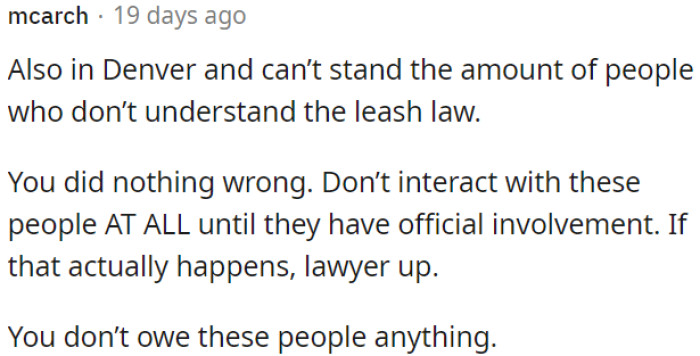 OP Has No Obligations to Them.