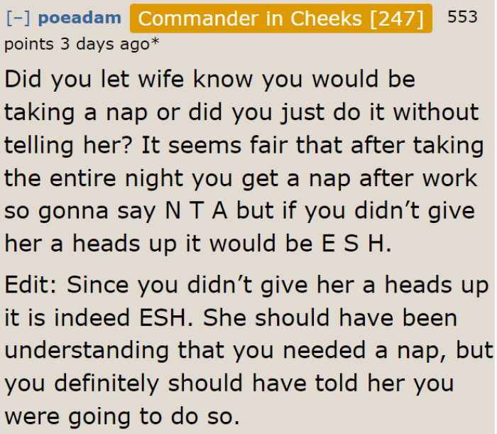 Not giving a heads-up makes the OP the a-hole too.