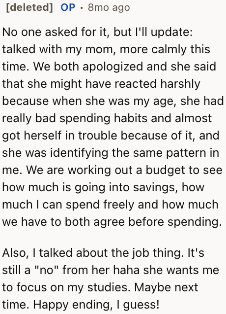 In the end, the community was successful at opening the OP's eyes.