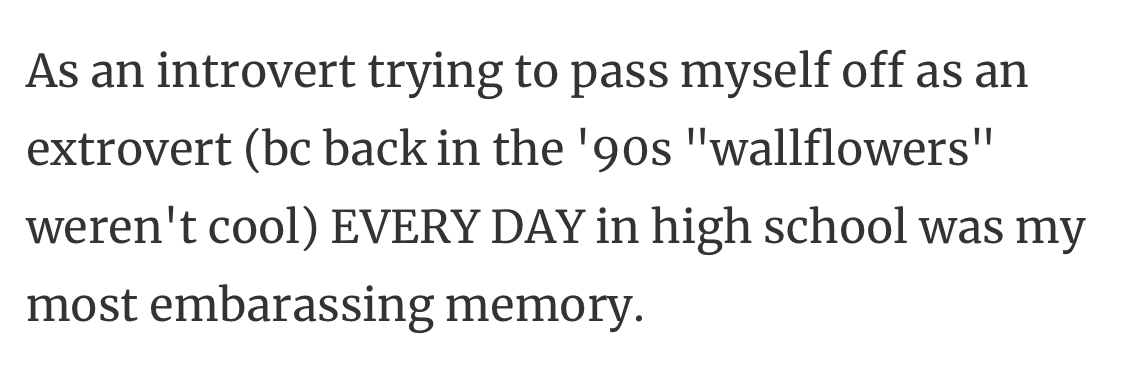 24. When you try to pass yourself on off as something you’re not, every day is a nightmare