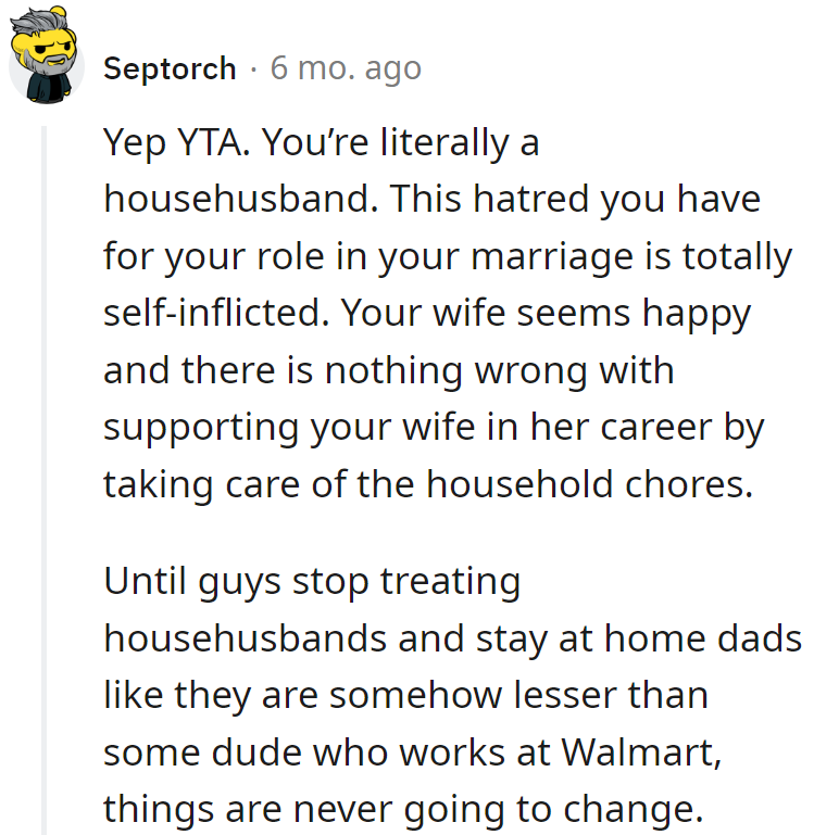 Refusing the 'househusband' title? It's not a demotion; it's a domestic flex.