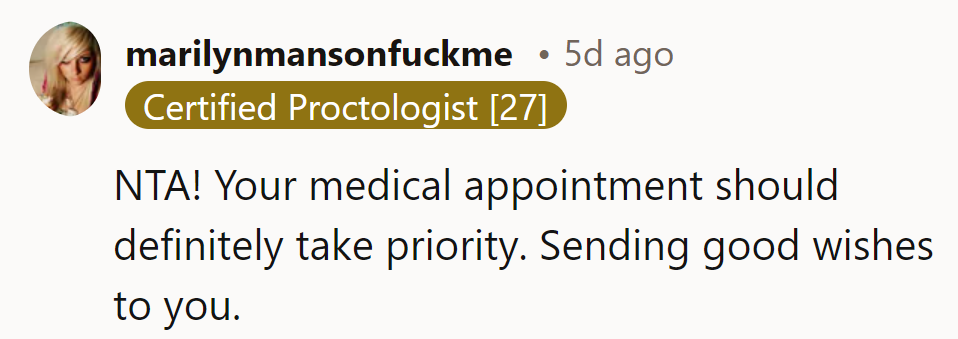 Health trumps dinner plans any day. Wishing them a speedy recovery!