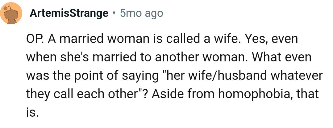 A married woman is called a wife