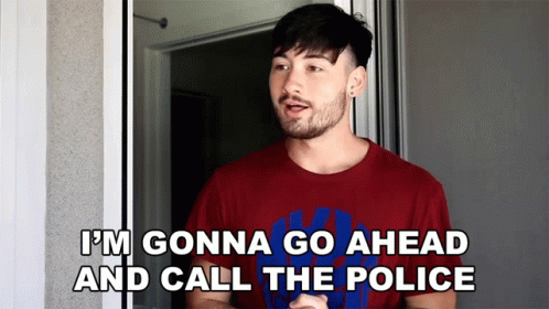 OP eventually ends up calling her husband and tells him if she's not back he will call the police