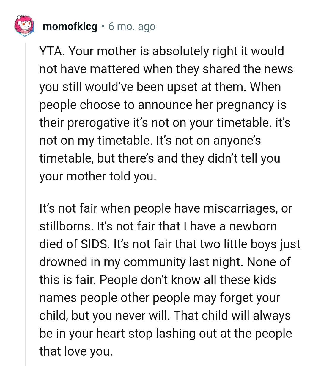 There's a Reason Why They Didn't Want to Tell Her in the First Place