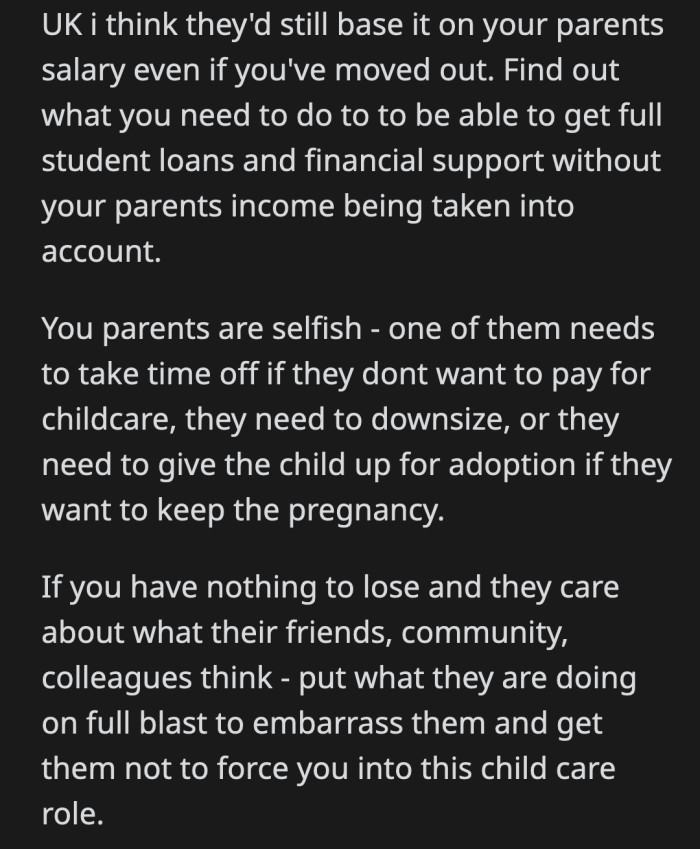 But there are other options if they don't change their mind