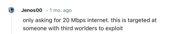 The employer might just be targeting job seekers from third-world countries