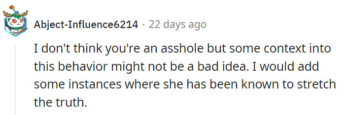 What did the SIL do in the past that makes OP swear they were truly lying?