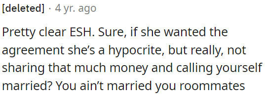 OP and his wife are more like roommates.