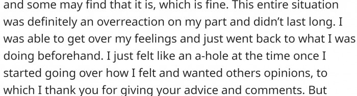 And she will try to be more understanding and control her reactions