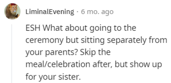 Show up for the sister