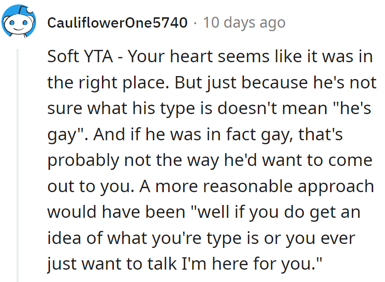 Swung for the fences, but missed the mark. Next time, go for a gentle pitch and keep the bases open for conversation.