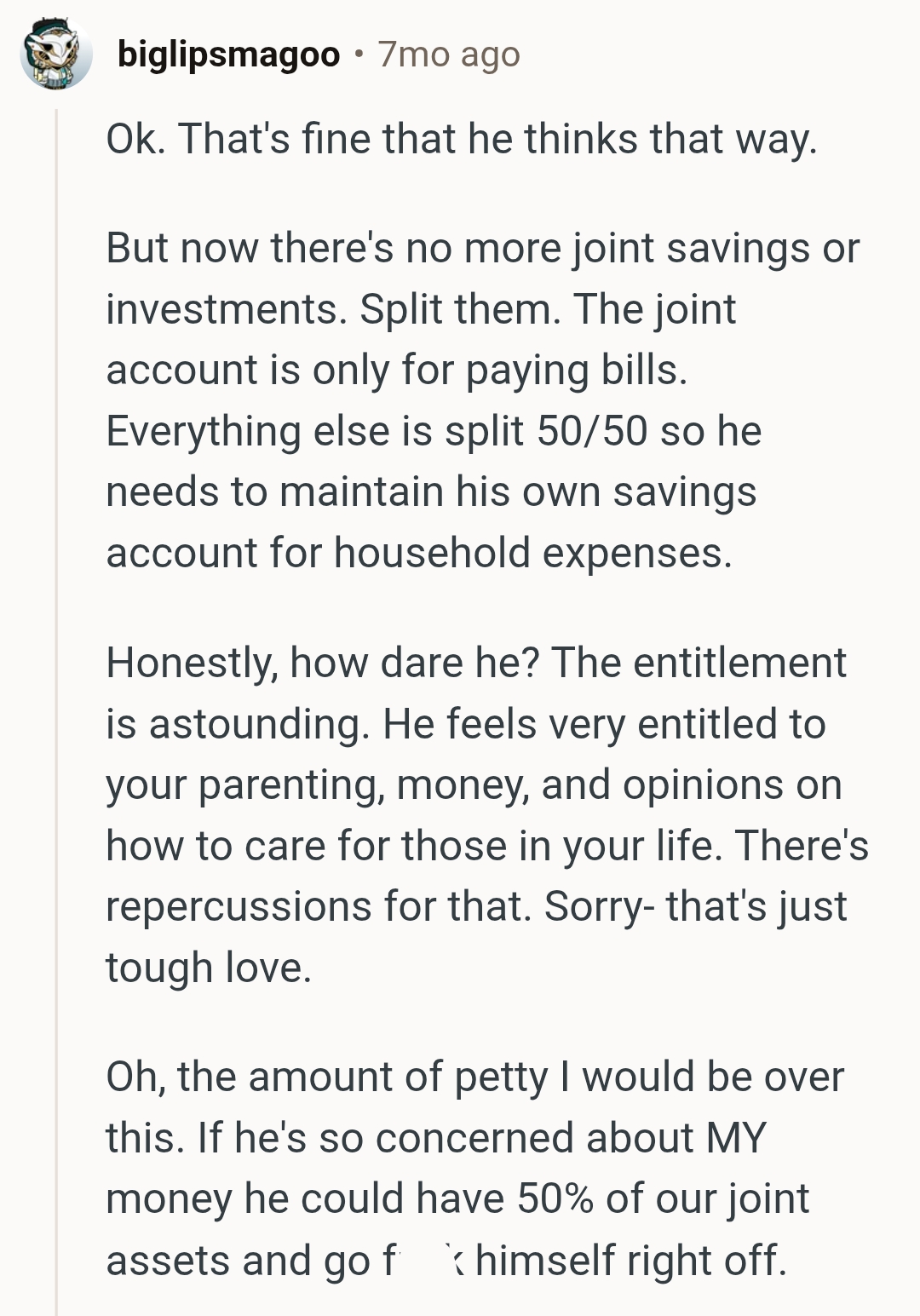The entitlement is astounding