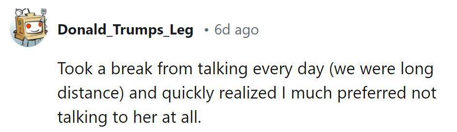 A break from talking