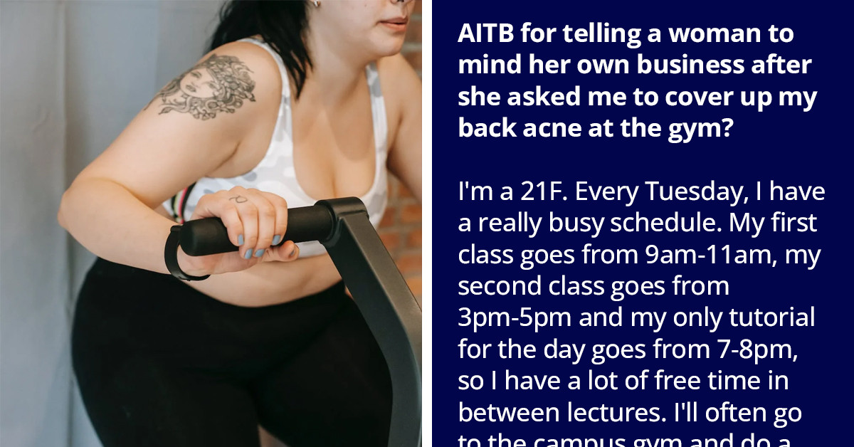 Gym-Goer's Epic Response to Body-Shaming Older Woman Over Back Acne Incident