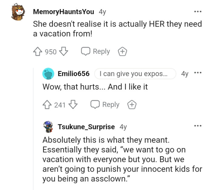 It's Her They Need a Vacation From