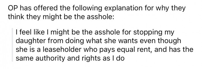 OP thinks she might potentially be the a-hole for the following reason: