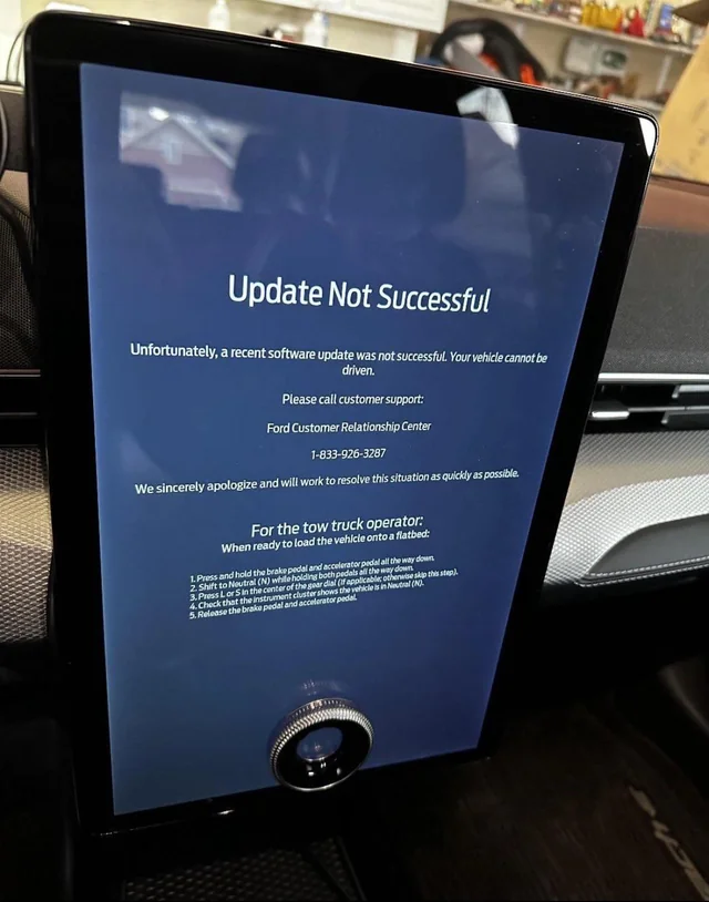 37. “Software update failure? Better walk son”