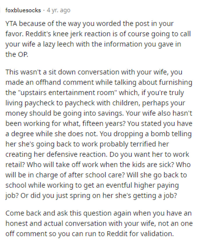 Reddit isn't always the best place to seek advice for real-life issues that need to be solved, but it's still a platform where people come to get guidance.