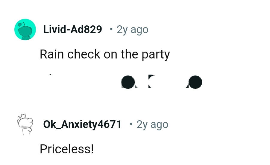 The Party Got a Rain Check, and That Is Priceless