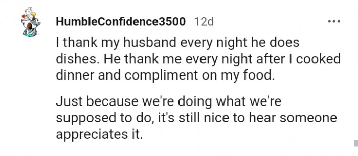 We are doing what we're supposed to do