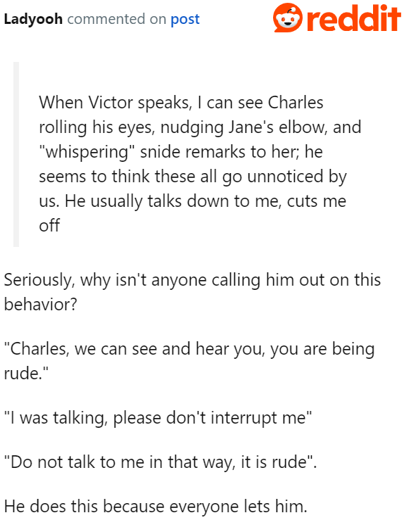 Rude people need to be called out, especially family members.