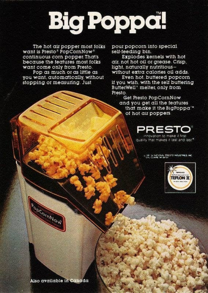 24. Making popcorn ourselves made us feel like adults.