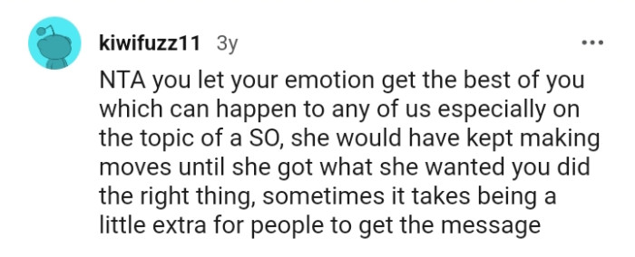 She wouldn't have stopped until she got what she wanted