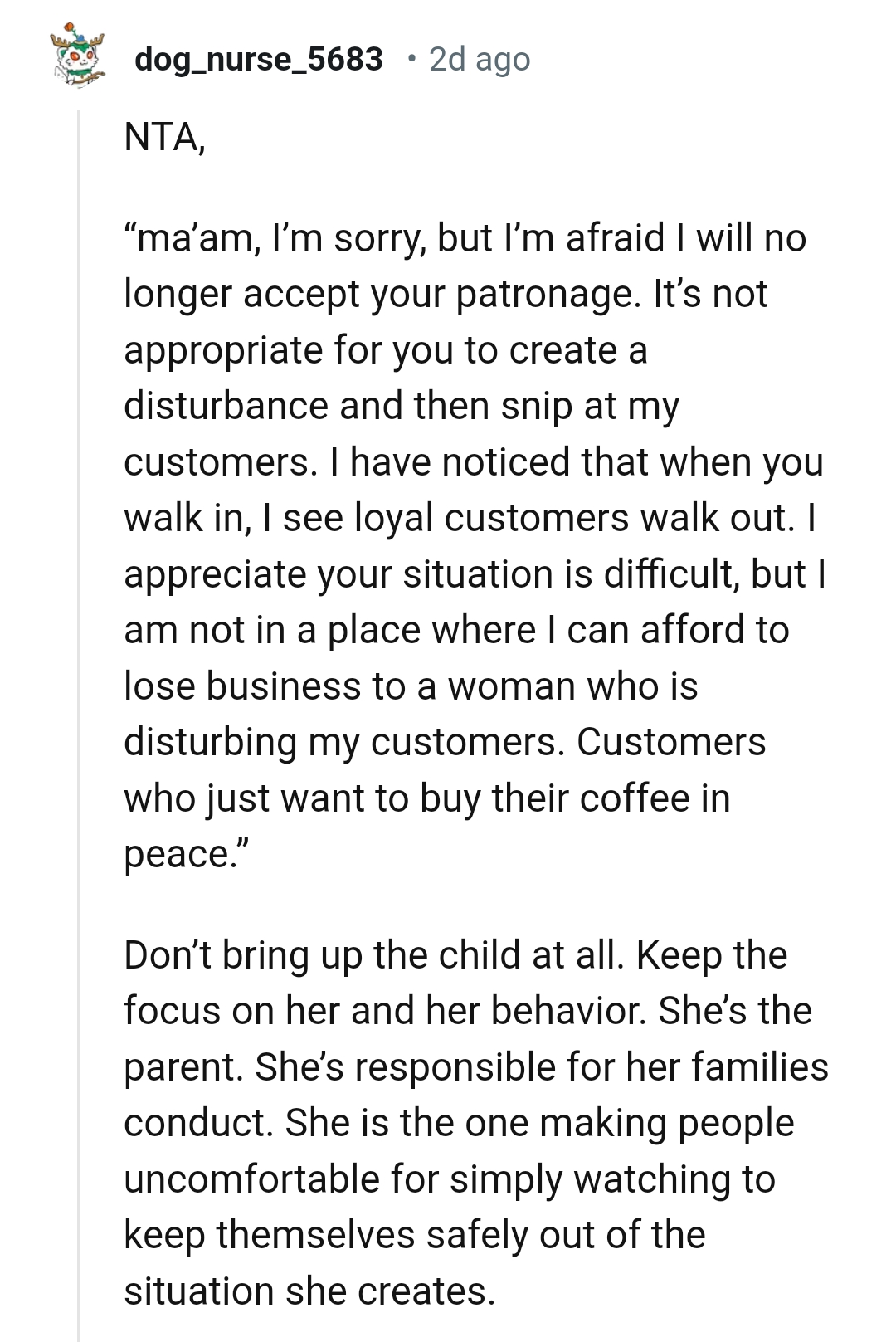 This Redditor pens down what the OP can tell this parent