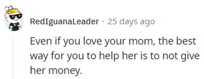 The best thing OP can do for her