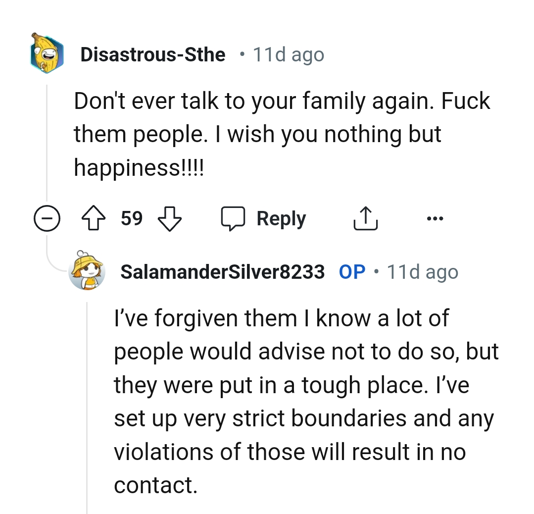 This Redditor is wishing the OP happiness