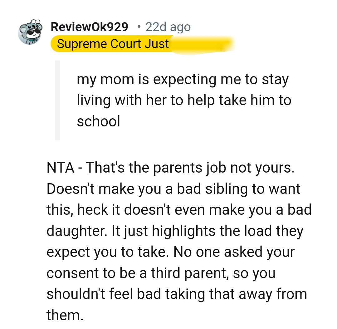 No One Asked the OP for Her Consent to Be a Third Parent