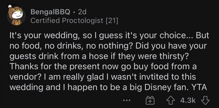 11. I'm really glad I wasn't invited