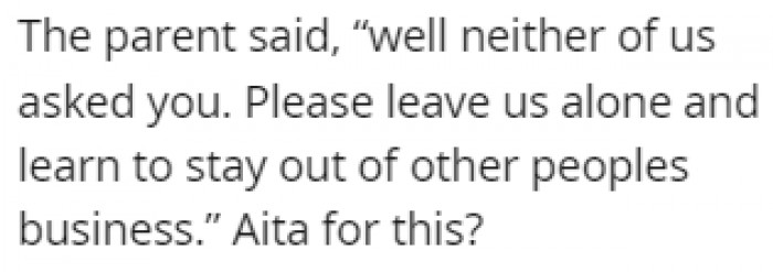 After everything, the parent asked OP to leave them alone