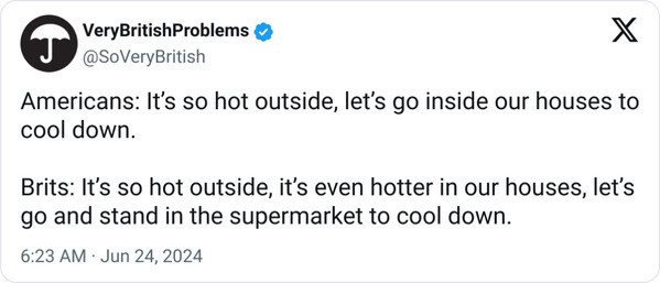 3. It's hotter in our houses