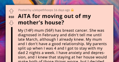 Teenager Moves Out Of Home To Be Away From Her Sick Mom Who Verbally Abuses Her, She Wants Her Back