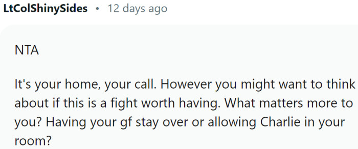 OP should think about whether this is a fight worth having.