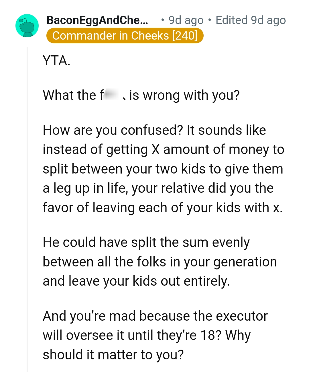 Why does it matter to the OP?