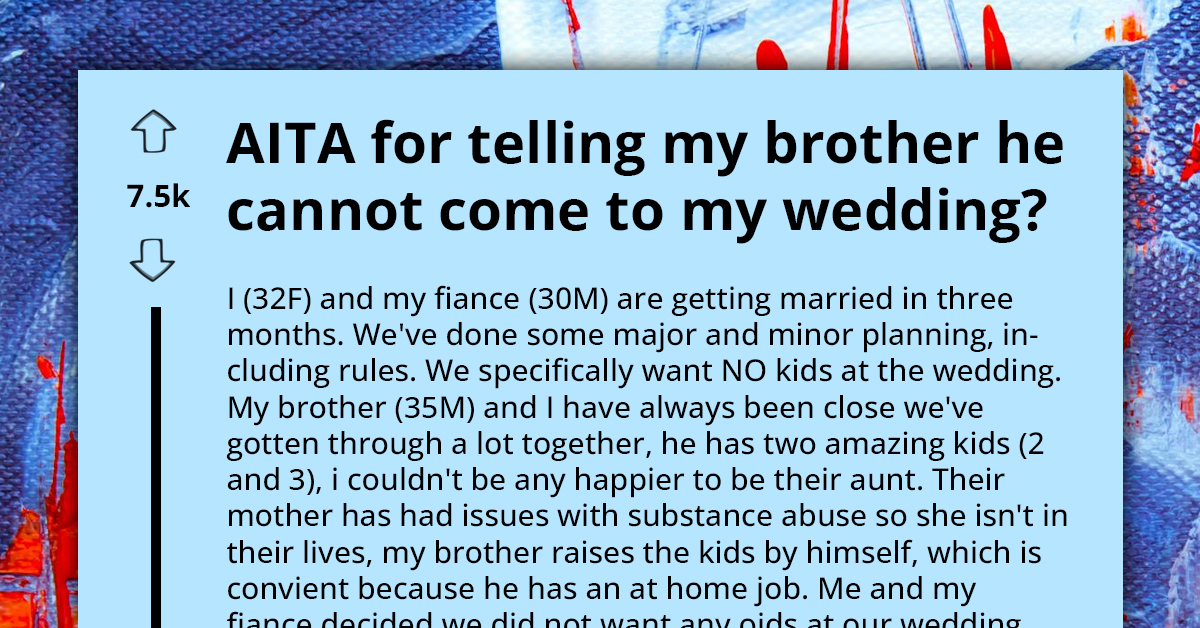 Woman Enforces 'No Kids' Policy At Her Wedding, Gets Threatened By Parents With Non-Attendance Unless They Change Their Mind