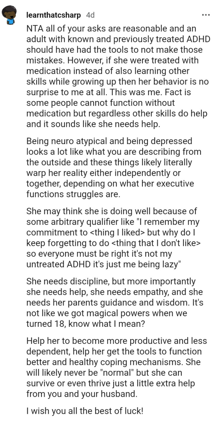 The fact is that some people cannot function without medication.