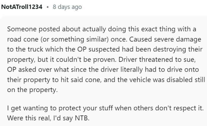 People even use road cones