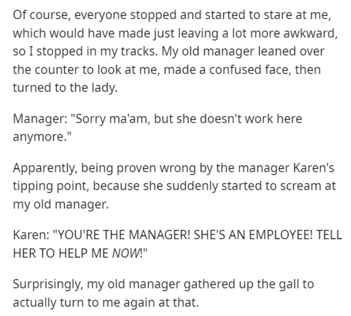 Tell her to help me now!