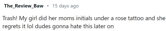 He is going to regret it