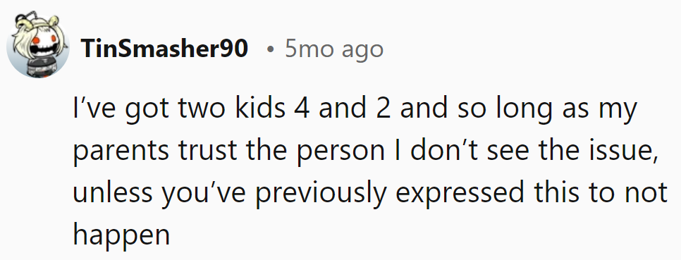 Trust matters—if there's no prior agreement against it, bathroom help is okay.